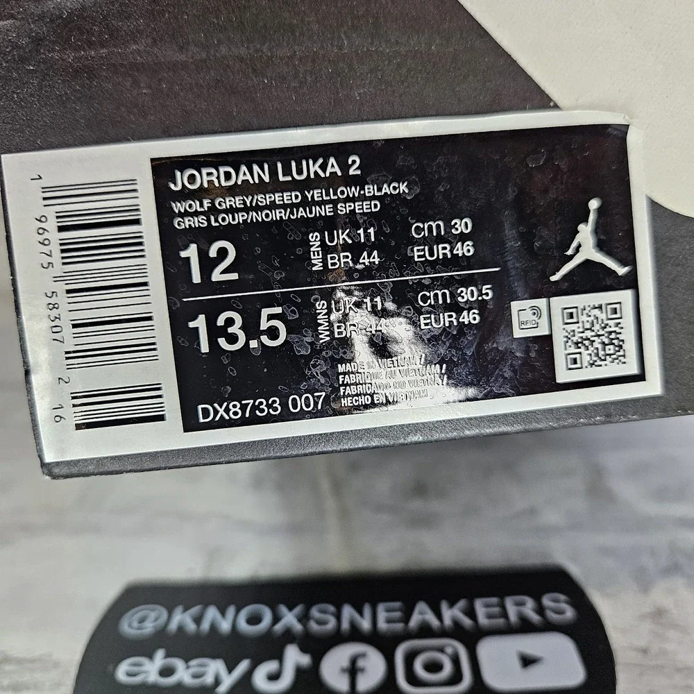 Air Jordan Luka 2 All-Star Wolf Grey Basketball DX8733-007 Men's Size 12